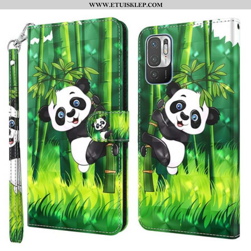 Etui Folio do Poco M3 Pro 5G Panda I Bambus